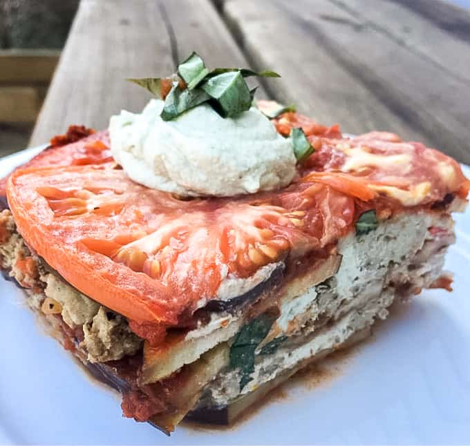 low carb eggplant lasagna