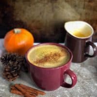 This vegan pumpkin spice creamer combines coconut cream, and almond milk to make a luxurious creamer for your coffee and tea perfect for any season. #vegan #paleo #whole30 #keto #glutenfree #pumpkinspice