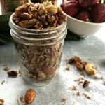This coconut trail mix is high in fat, has few ingredients and is a super satisfying snack for on the go! #keto #paleo #whole30 #vegan #glutenfree