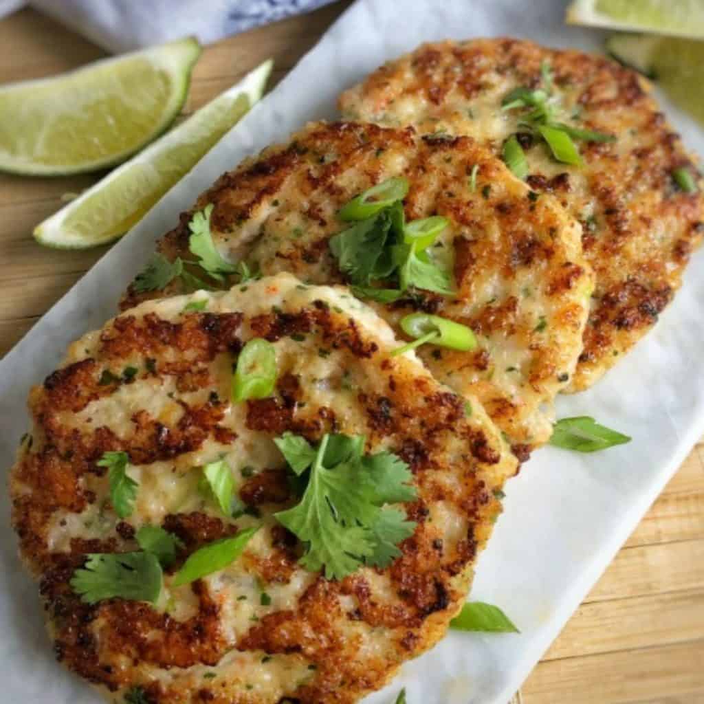 cilantro lime shrimp burgers