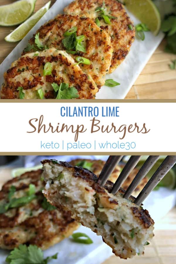 cilantro lime shrimp burgers