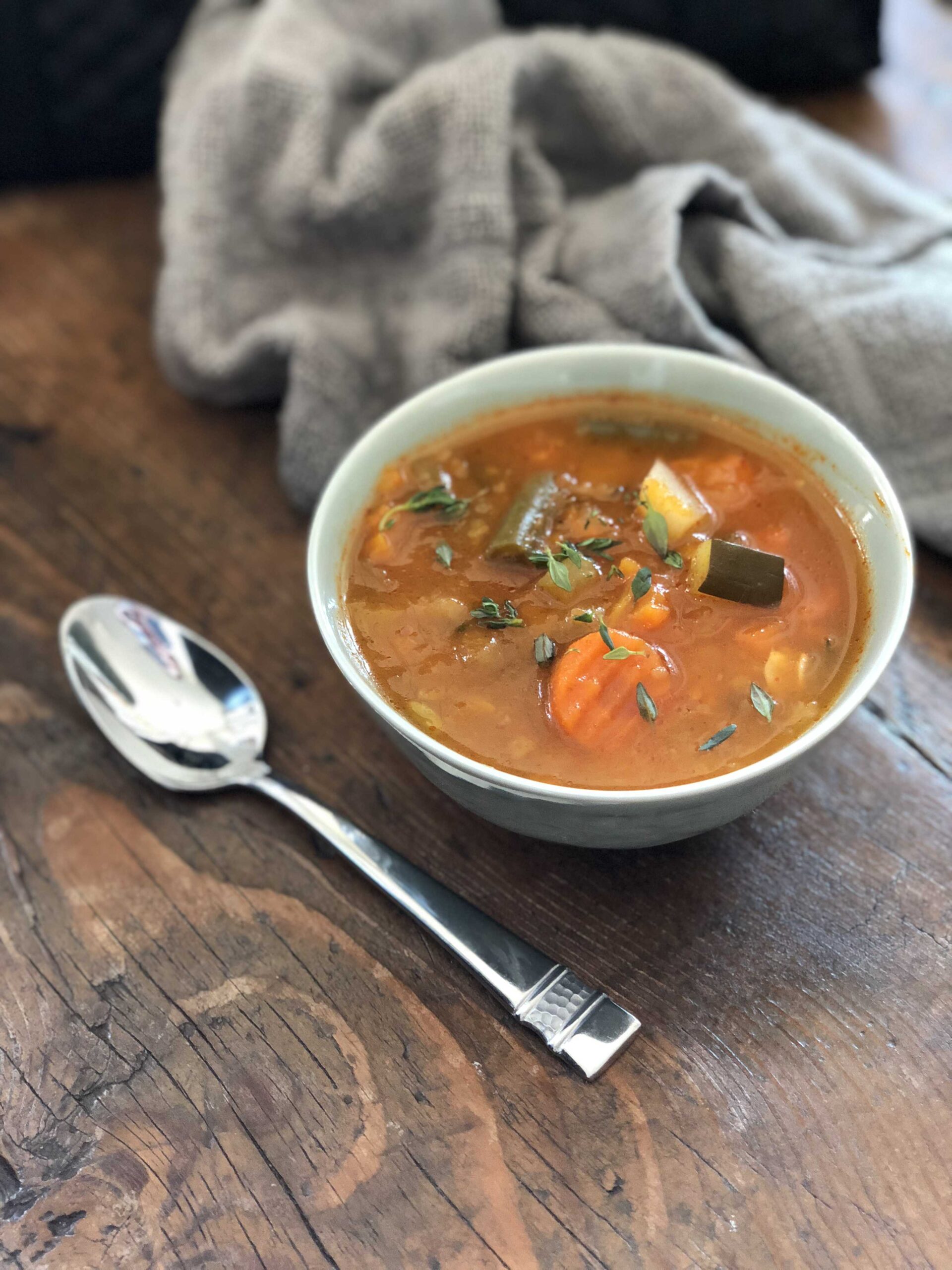 Vegetable Minestrone Soup (No Pasta, No Beans)