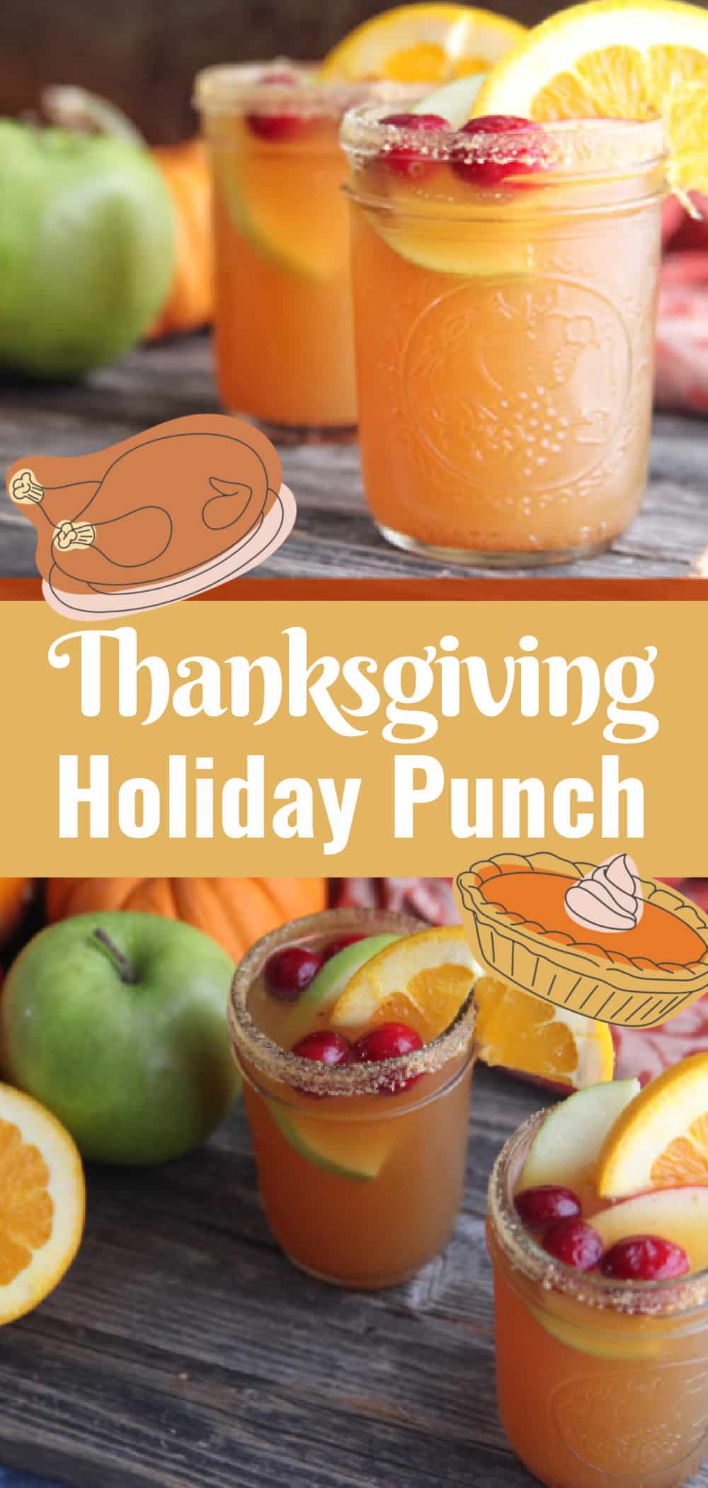 Thanksgiving Punch Recipe | Holiday Cocktail or Mocktail