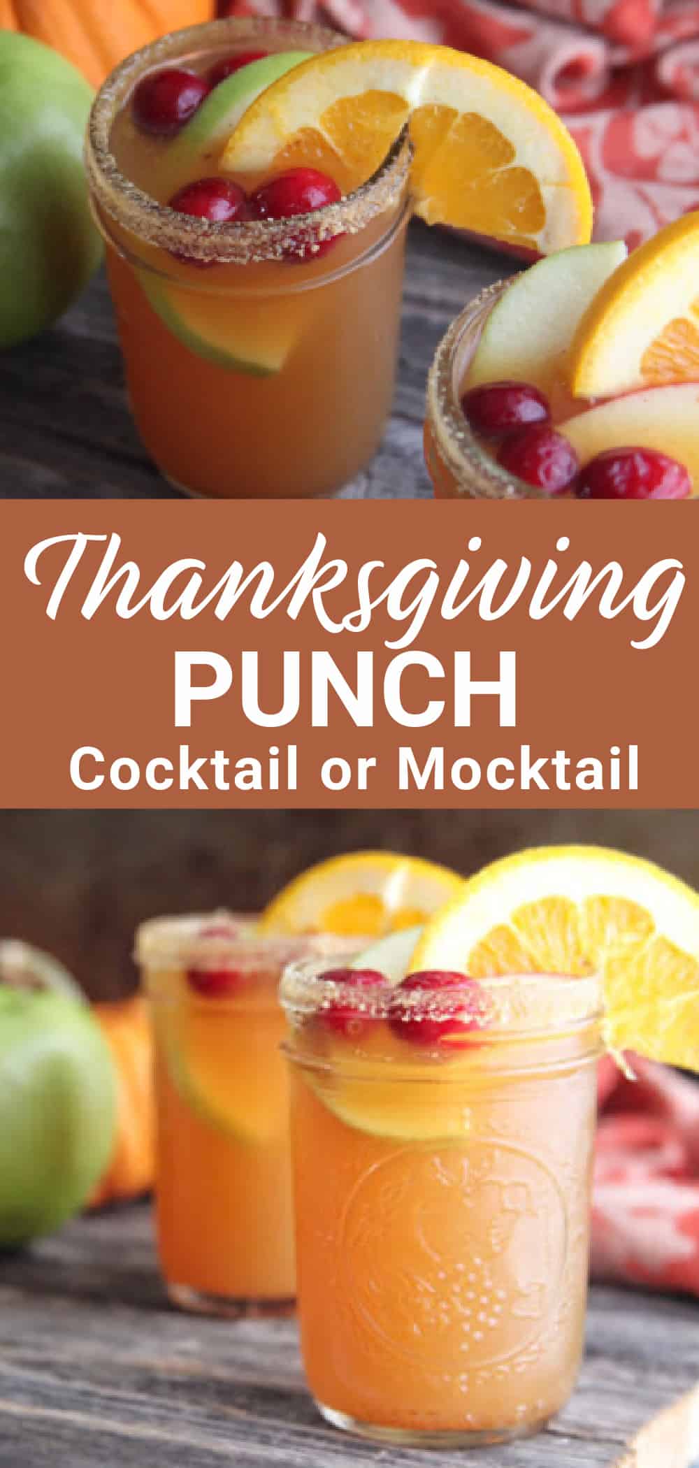 Thanksgiving Punch Recipe | Holiday Cocktail or Mocktail
