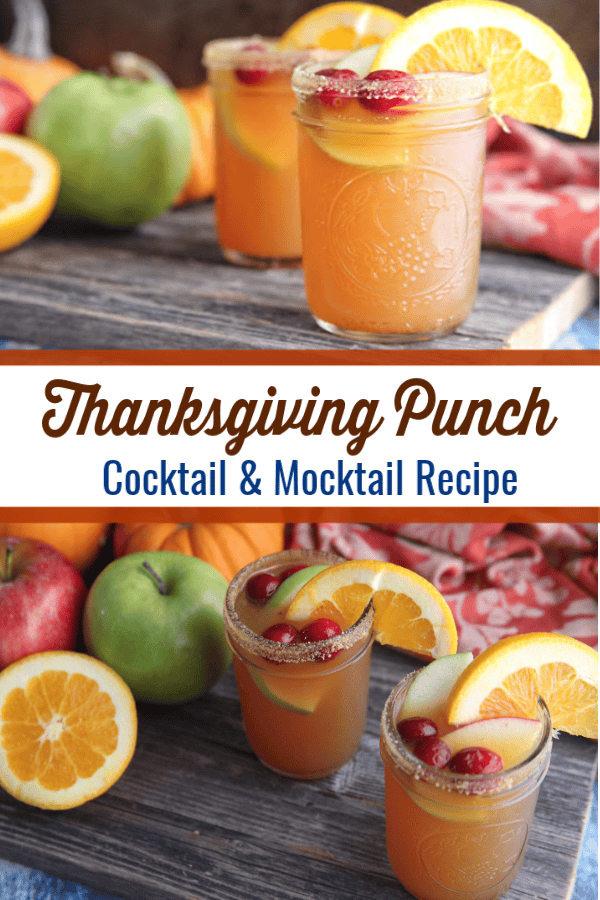 Thanksgiving Punch Recipe | Holiday Cocktail or Mocktail