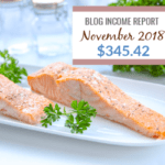 Blog Income Report November 2018 : Find out how I made $345.42 through my blog with various strategies. 