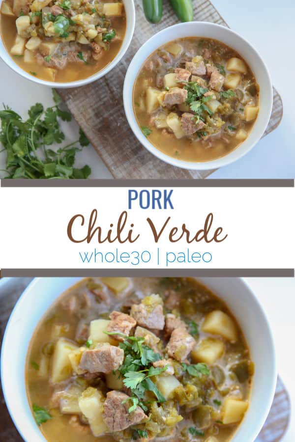 Pork Chili Verde | whole30, paleo, gluten free recipe