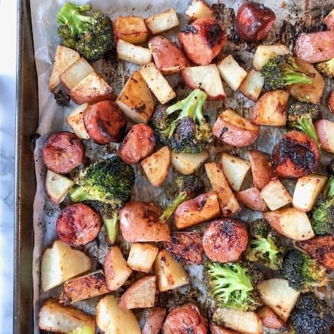 https://thymeandjoy.com/wp-content/uploads/2018/12/Sausage-Potato-and-Broccoli-Sheet-Pan-480x480.jpg