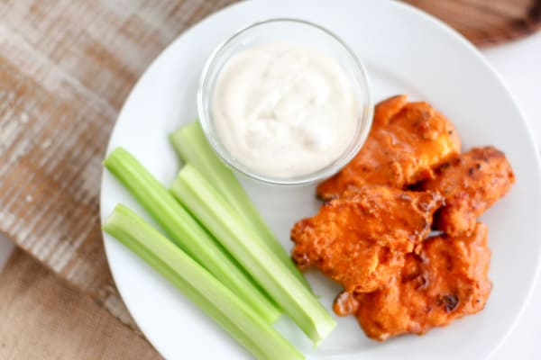 These Carolina Boneless BBQ wings have a sweet and tangy kick.  Makes a great appetizer for game day or parties and is Whole30 compliant and Paleo. 