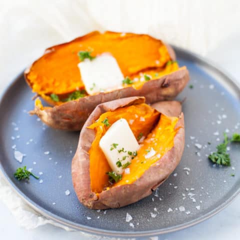 Ninja Foodi Baked Sweet Potato (Ninja Foodi Friendly)