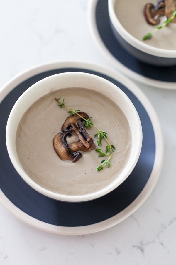 Vegan Cream Of Mushroom Soup (6 of 8) | Thyme & JOY
