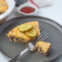 keto cheeseburger pie