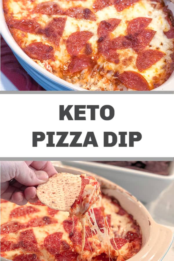Keto Pizza Dip PIN Thyme & JOY
