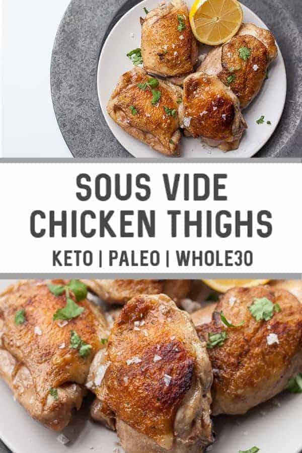 Crispy Sous Vide Chicken Thighs (Fresh or Frozen)