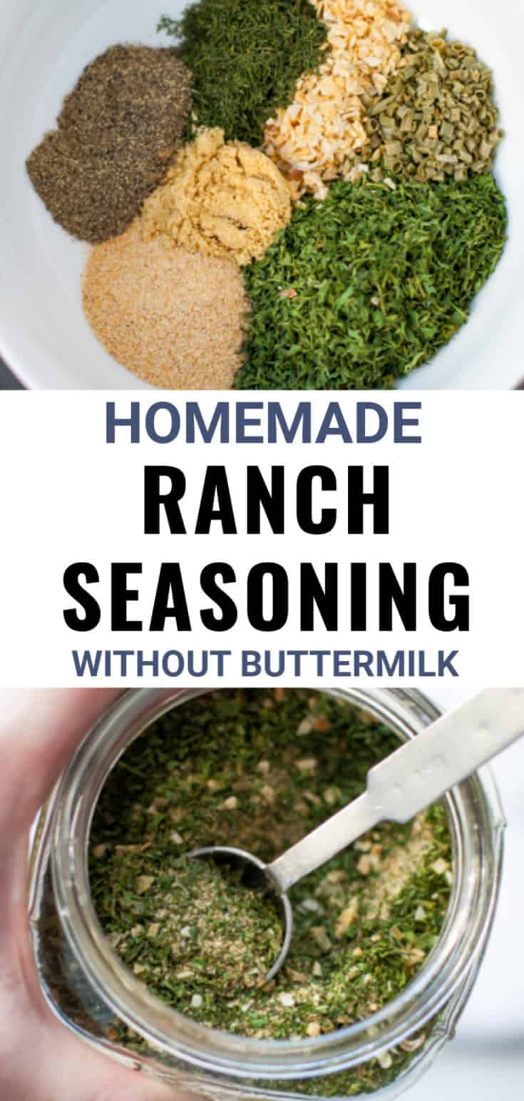 Homemade Ranch Seasoning Mix | without buttermilk