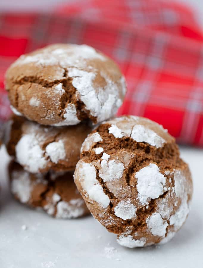 Gluten Free Gingerbread Crinkle Cookies
