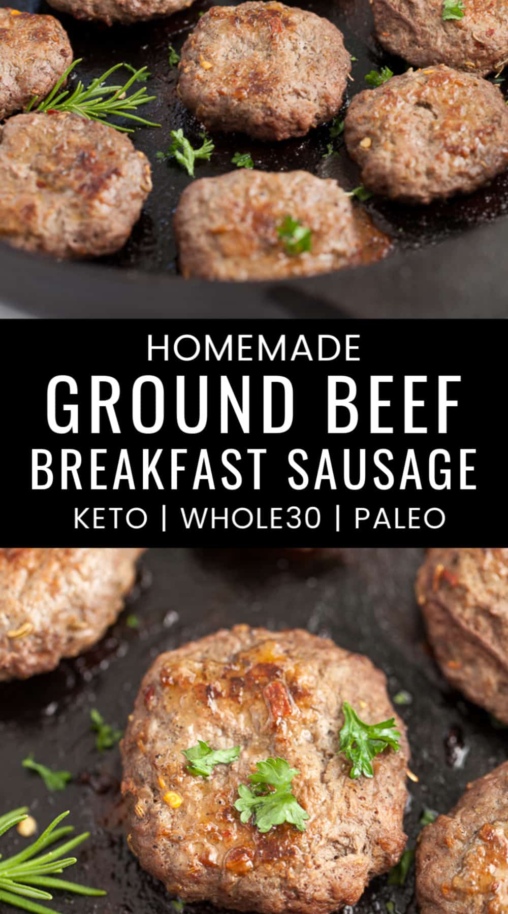 Ground Beef Breakfast Sausage Patties