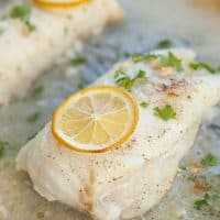 one piece of Garlic Butter Baked Cod