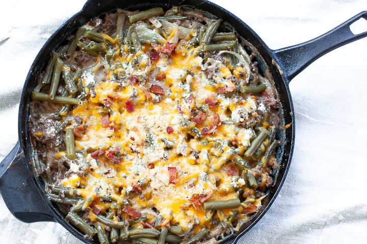 Keto Ground Beef Casserole With Green Beans