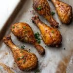 cooked garlic herb chicken legs