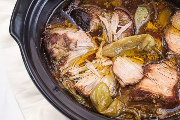 Slow Cooker Mississippi Pork Roast - Thyme And JOY