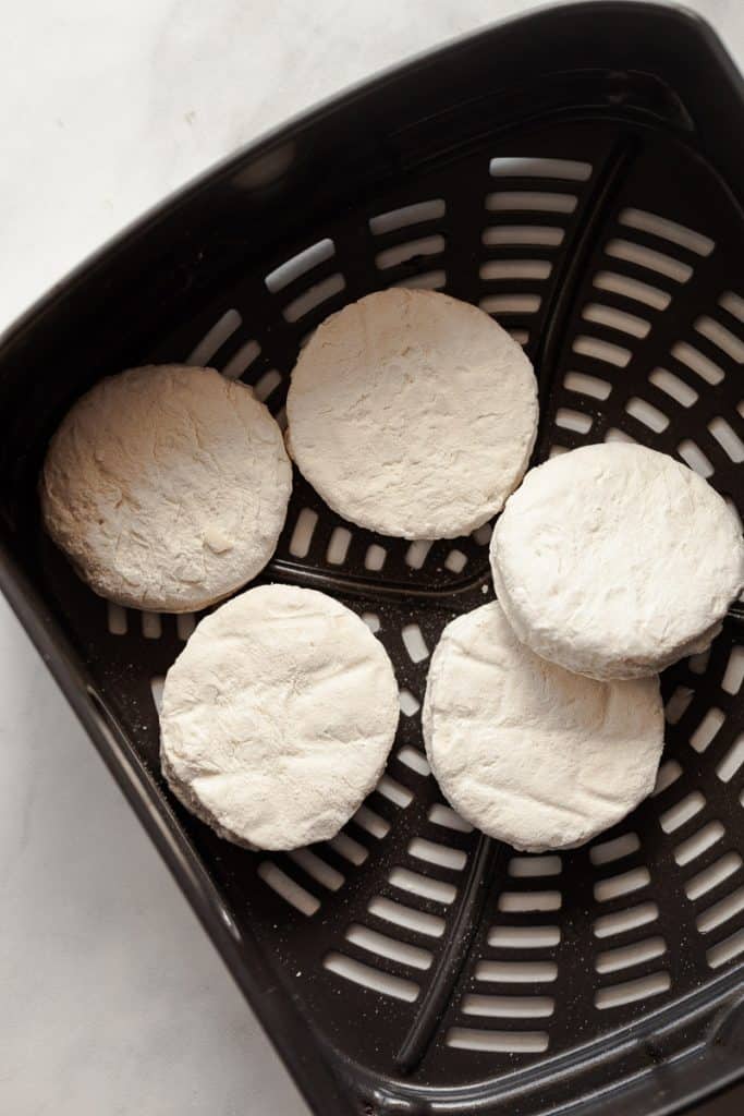 frozen biscuits in air fryer basket