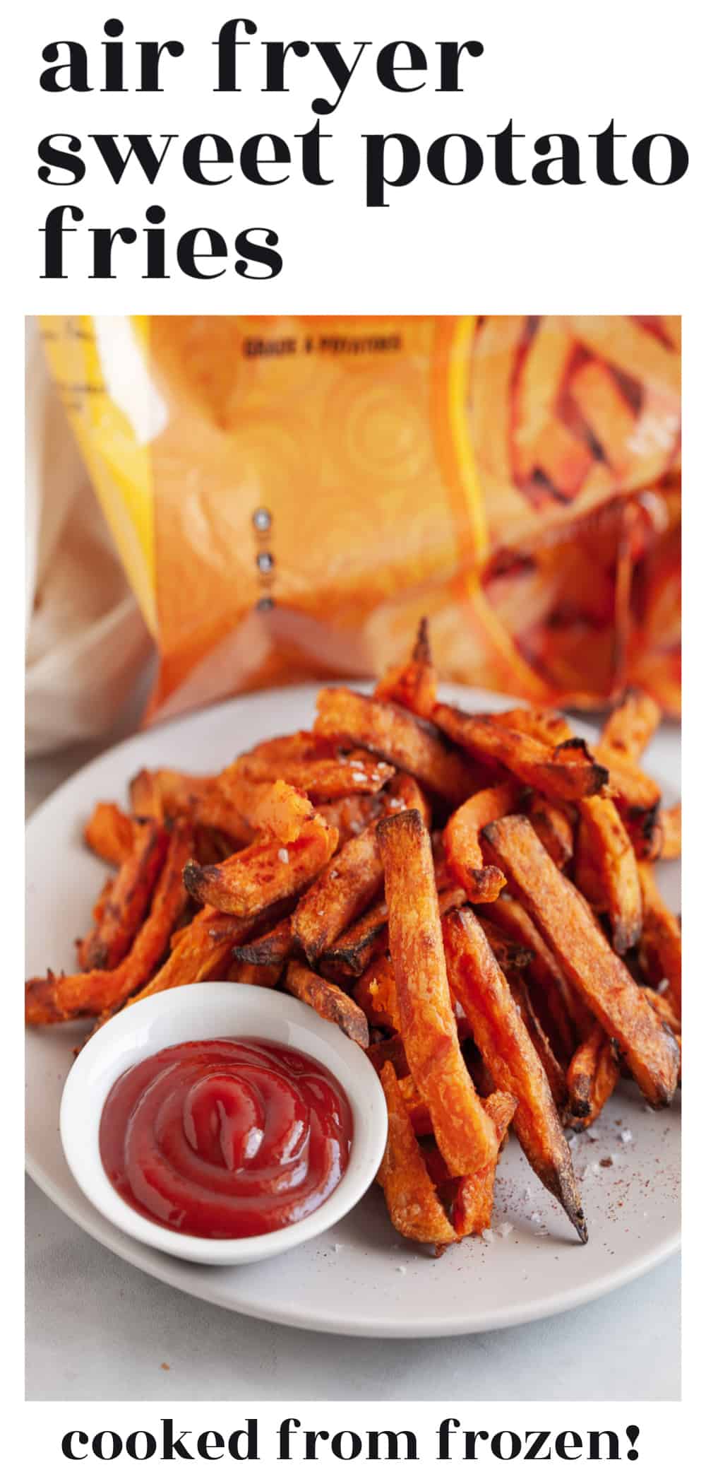 Air Fryer Frozen Sweet Potato Fries (In 15 Minutes or Less!)