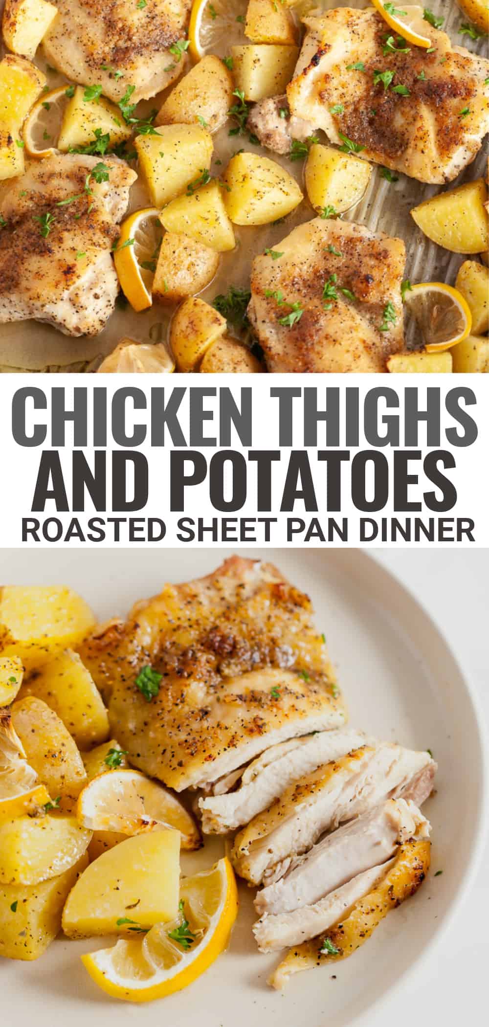 Sheet Pan Sheet Pan Roasted Chicken Thighs and Potatoes