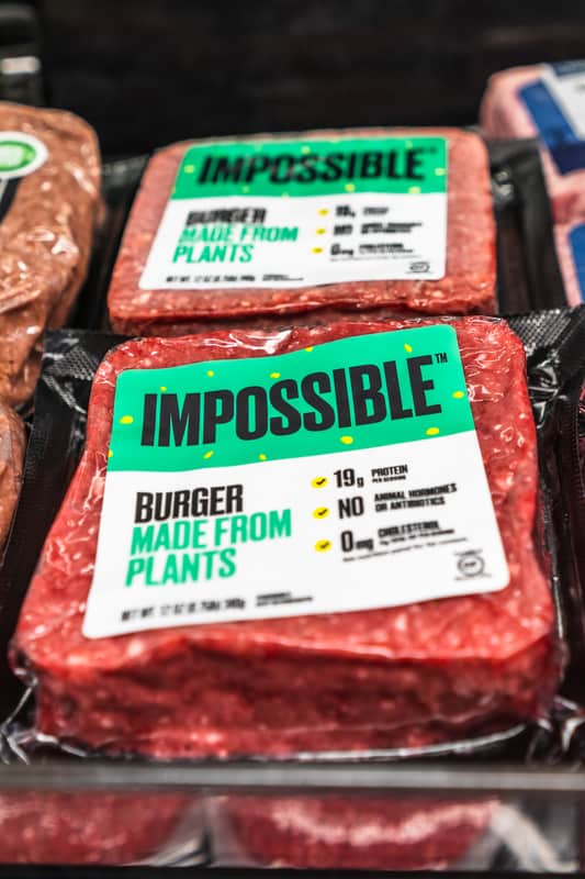 Impossible burger in package