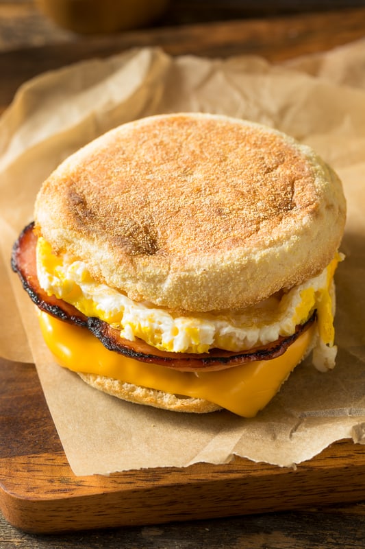 English Muffin Breakfast Sandwich - Recipes