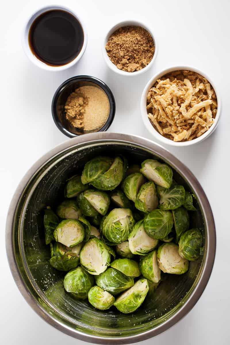 ingredients for red lobster brussels sprouts