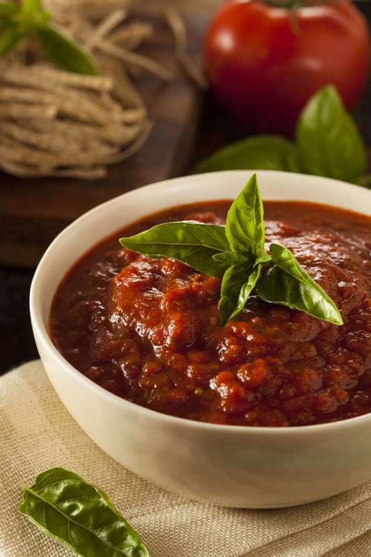 marinara sauce in a bowl