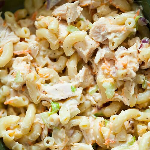 hawaiian macaroni salad with chicken