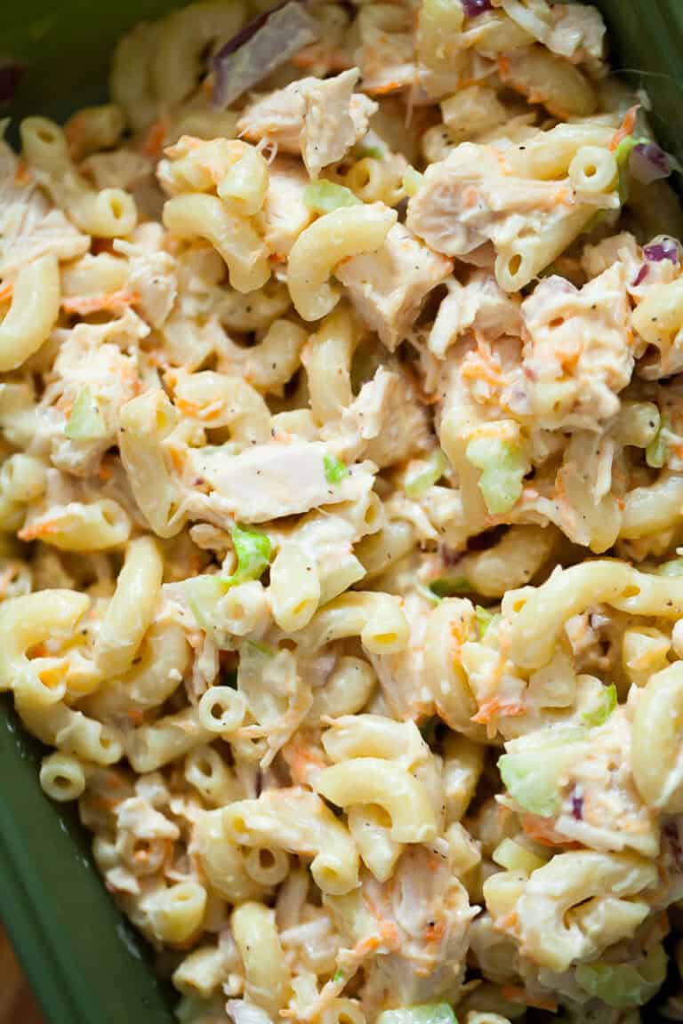 hawaiian macaroni salad with chicken